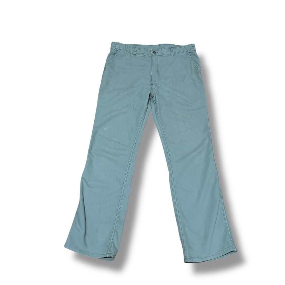 Vintage 70s Levi's For Men With A Skosh More Comfort‎ Gray Pants USA Made 38x32